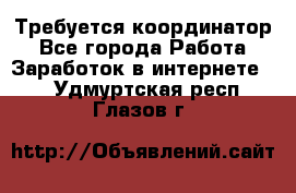 Требуется координатор - Все города Работа » Заработок в интернете   . Удмуртская респ.,Глазов г.